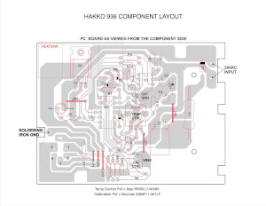Hakko 936 Component Layout 1a